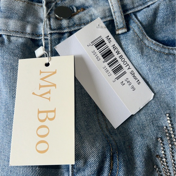 My Boo Rhinestone Shorts - Picture 4 of 4